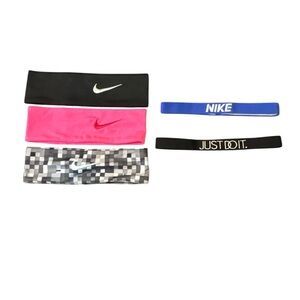 Unisex Nike Headband Set - Black, Pink, Blue, Gray